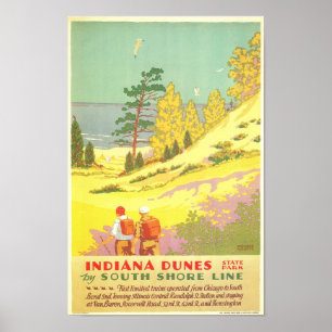 Poster Parc d'état des Dunes Indiana