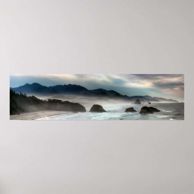Poster Parc d'état Ecola sur la côte de l'Oregon (Devant)