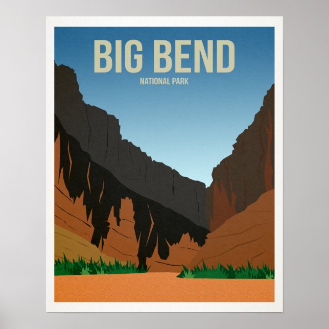 Poster Parc national Big Bend (Devant)
