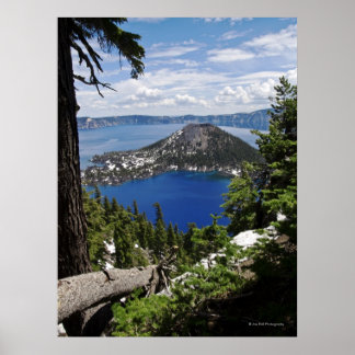 Poster Parc national de Crater Lake - Wizard Island