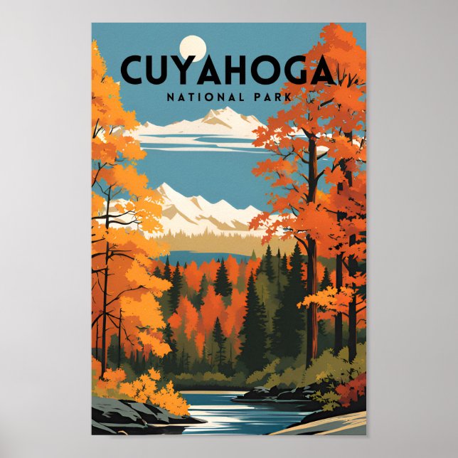 Poster Parc national de Cuyahoga Voyage (Devant)