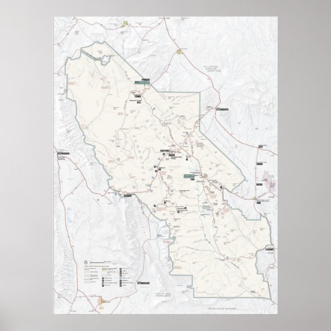 Poster Parc national de Death Valley (Devant)