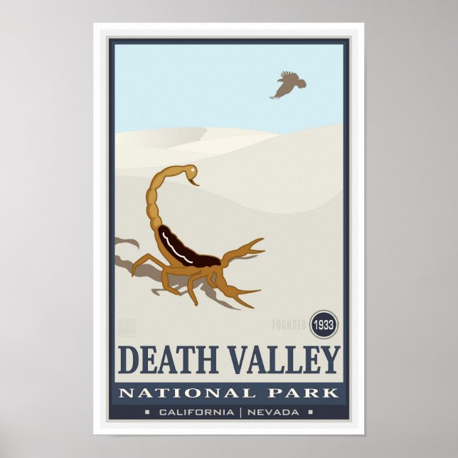 Poster Parc national de Death Valley 2 (Devant)