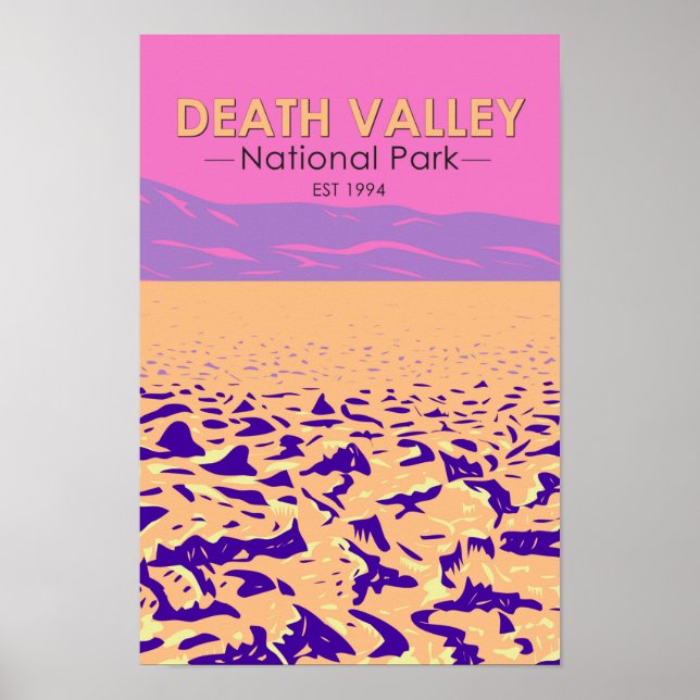 Poster Parc national de Death Valley Golf du Devil (Devant)