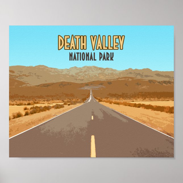 Poster Parc national de Death Valley Nevada Californie (Devant)