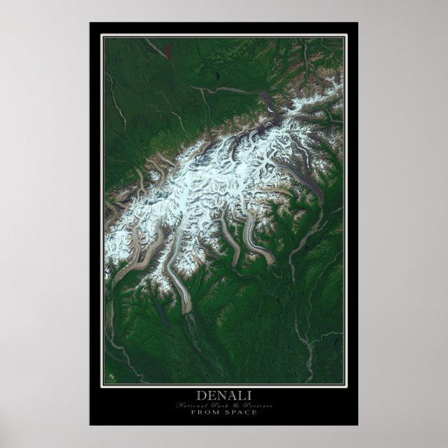 Poster Parc national de Denali et réserve l'Alaska de l'e (Devant)