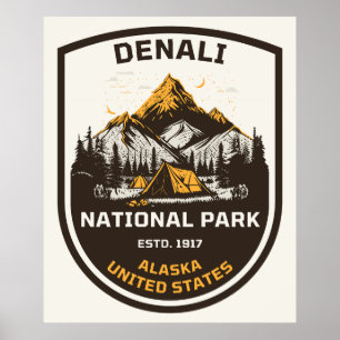 Poster Parc national de Denali, plein air et nature
