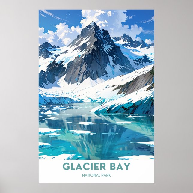 Poster Parc national de Glacier Bay (Devant)