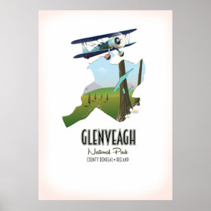 Poster parc national de Glenveagh Irlande comté de Donega