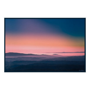 Poster Parc national de Hot Springs Pink Sunrise, Arkansa