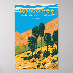 Poster Parc national de Joshua Tree Fortynine Palms Oasis