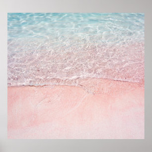 Poster Parc national de Komodo : Plage de Pink Splash