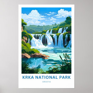 Poster Parc national de Krka Croatie Imprimer
