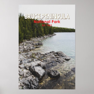 Poster Parc national de la Péninsule-Bruce Canada Art Vin