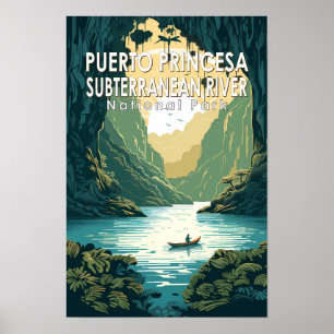 Poster Parc national de la rivière souterraine de Puerto