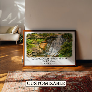 Poster Parc national de la vallée de Cuyahoga Ohio Aquare