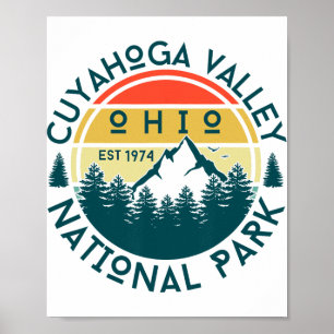Poster Parc national de la vallée de Cuyahoga Ohio Randon