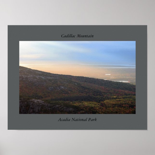 Poster Parc national de l'Acadie du Mont-Sunset Cadillac (Devant)