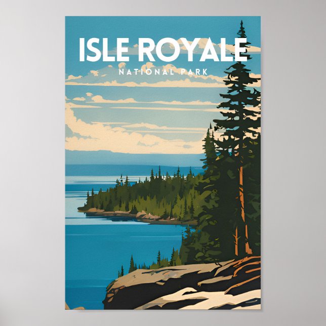 Poster Parc national de l'Isle Royale (Devant)