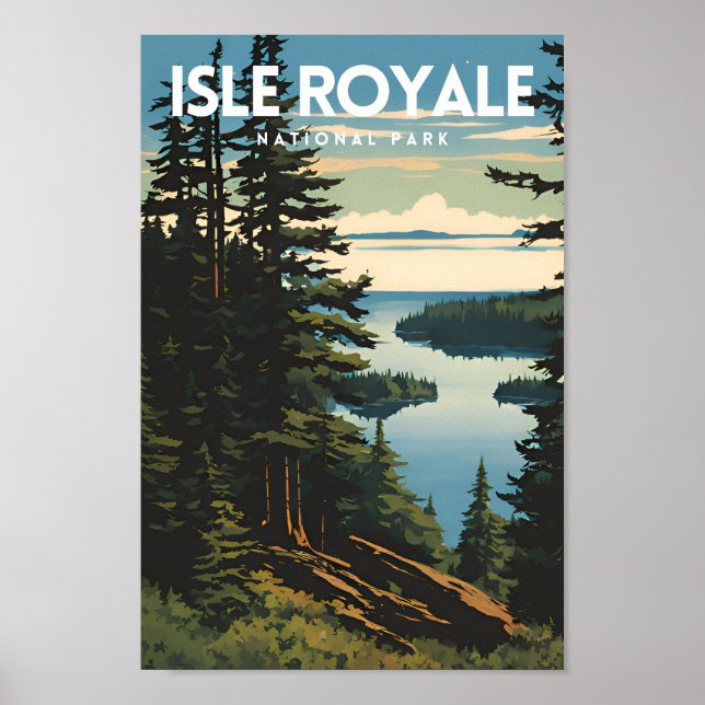 Poster Parc national de l'Isle Royale (Devant)