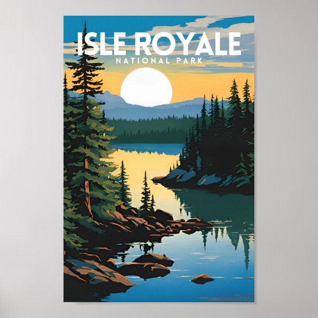 Poster Parc national de l'Isle Royale (Devant)