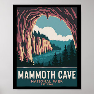 Poster Parc national de Mammoth Cave Camping randonnée vi