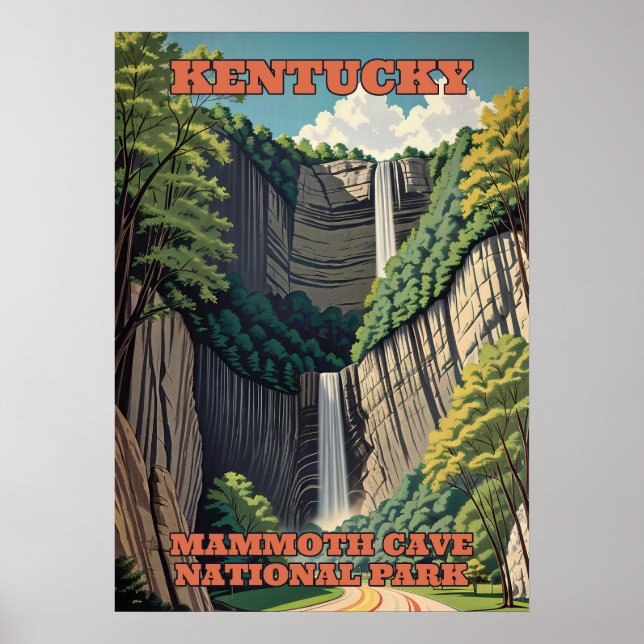 Poster Parc national de Mammoth Cave du Kentucky V01 (Devant)