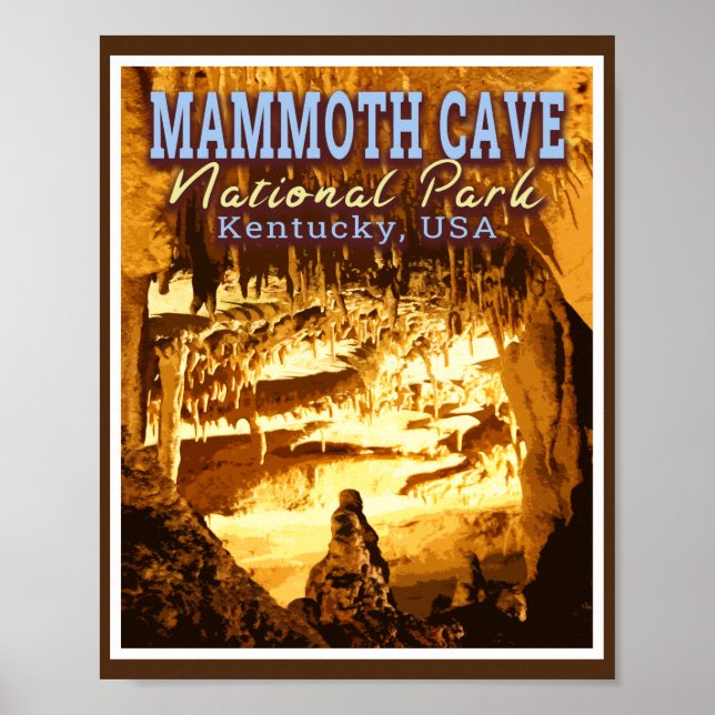POSTER PARC NATIONAL DE MAMMOTH CAVE - KENTUCKY USA (Devant)