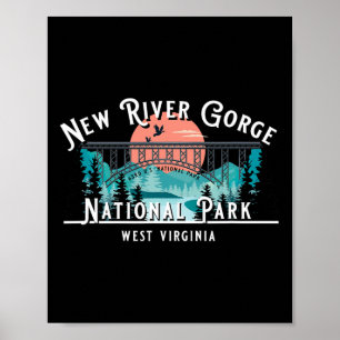 Poster Parc national de New River Gorge Virginie-Occident