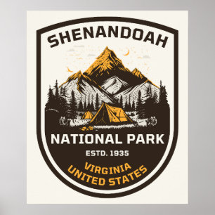 Poster Parc national de Shenandoah Plein air et nature