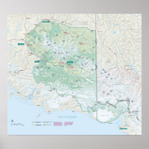 Poster Parc national de St Elias de Wrangell