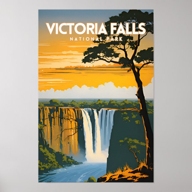 Poster Parc national de Victoria Falls (Devant)