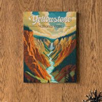 Parc national de Yellowstone Grand Canyon Art rétr