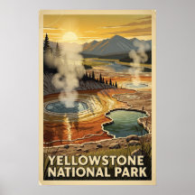 Parc national de Yellowstone Rétro 
