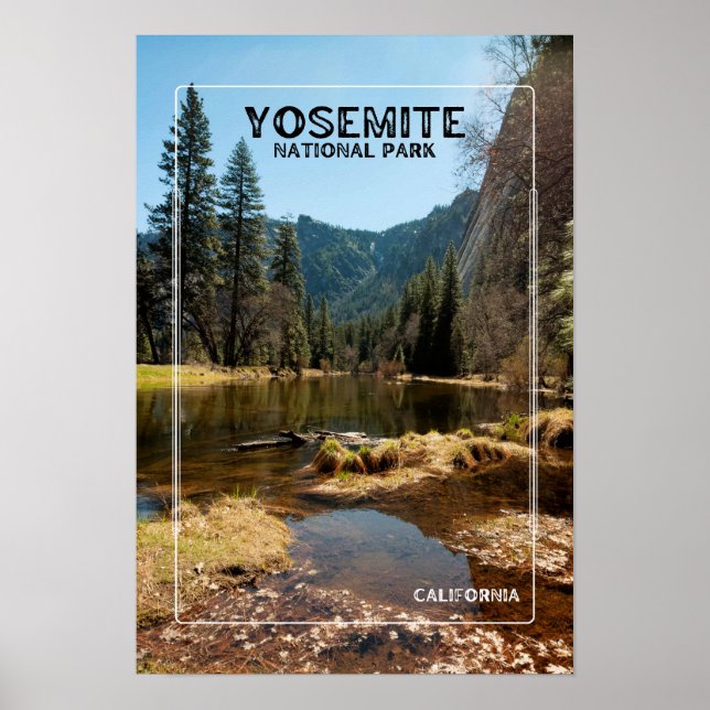 Poster Parc national de Yosemite (Devant)