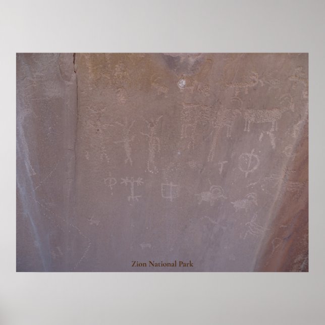 Poster Parc national de Zion (Devant)
