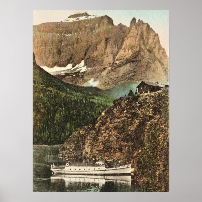 Poster Parc national des Glaciers, Little Chief Mountain (Devant)