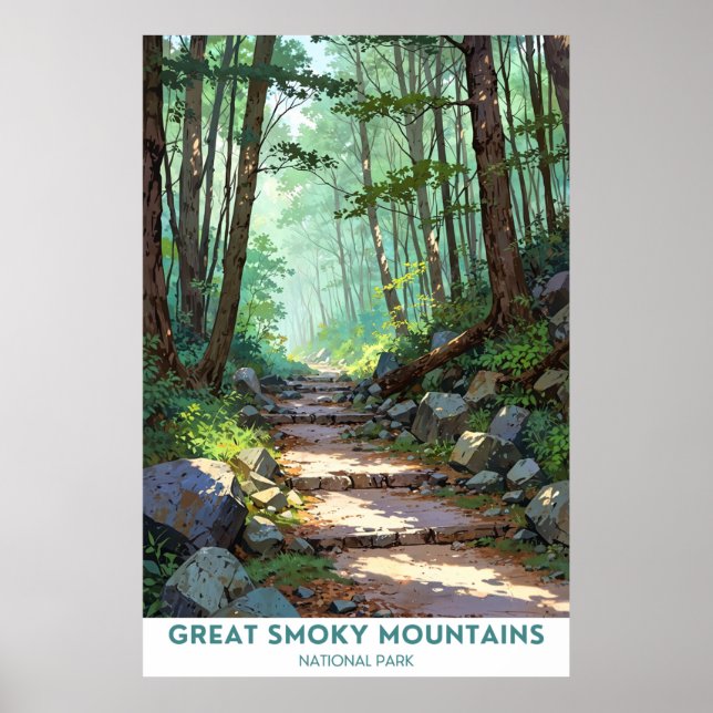Poster Parc national des Great Smoky Mountains (Devant)