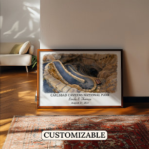 Poster Parc national des grottes de Carlsbad, Nouveau-Mex