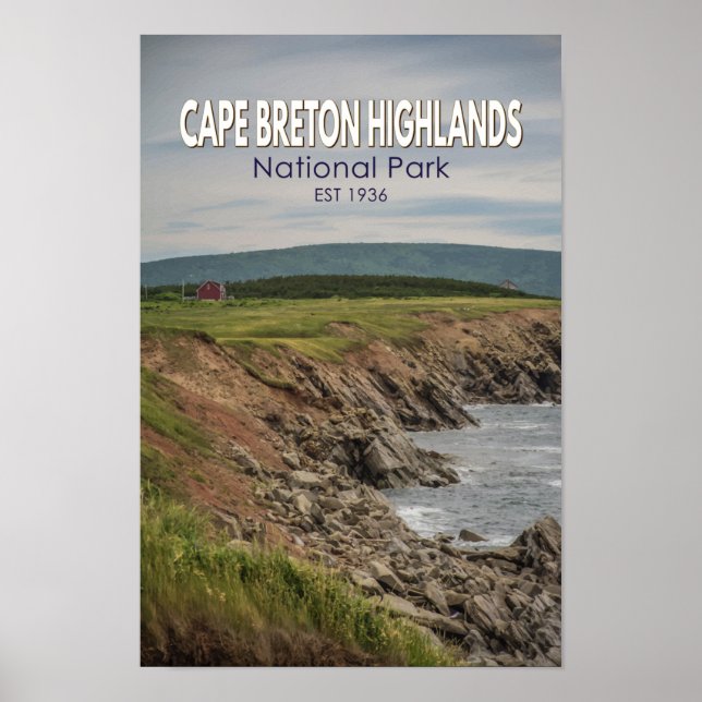 Poster Parc national des Hautes-Terres-du-Cap-Breton Cana (Devant)