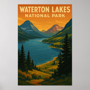 Poster Parc national des Lacs-Waterton