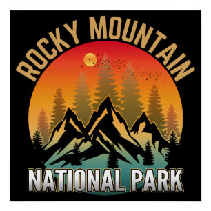 Poster Parc national des Rocheuses