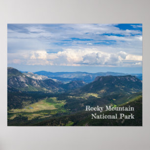 Poster Parc national des Rocheuses - Montagne - Été Vista