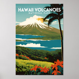 Poster Parc national des volcans d'Hawaii