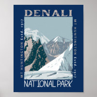 Parc national du Denali Alaska Mont Huntington Ret