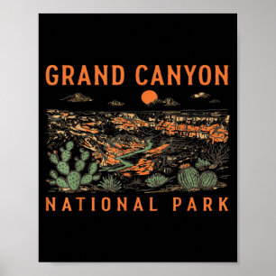 Poster parc national du grand canyon arizona nature vinta