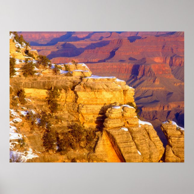 Poster Parc national du Grand Canyon en hiver (Devant)