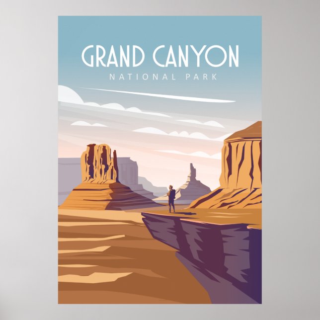 Poster Parc national du Grand Canyon États-Unis (Devant)