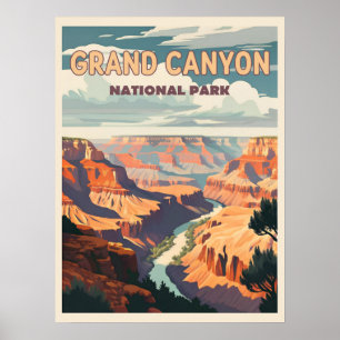 Poster Parc national du Grand Canyon - Une merveille natu