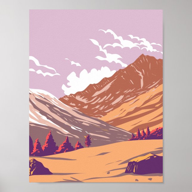 Poster Parc National Du Grand Paradiso En Automne Art Déc (Devant)